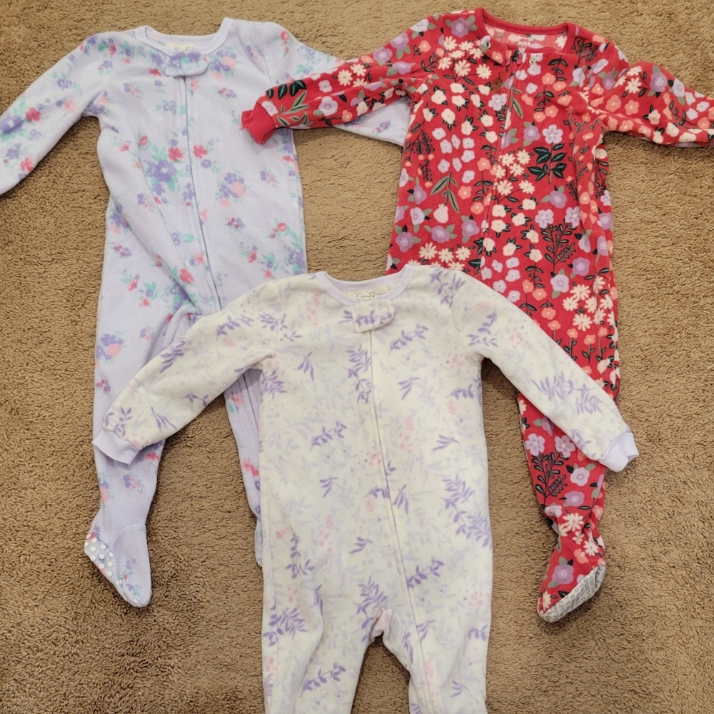 Floral Kids One Piece Set - Multicolor